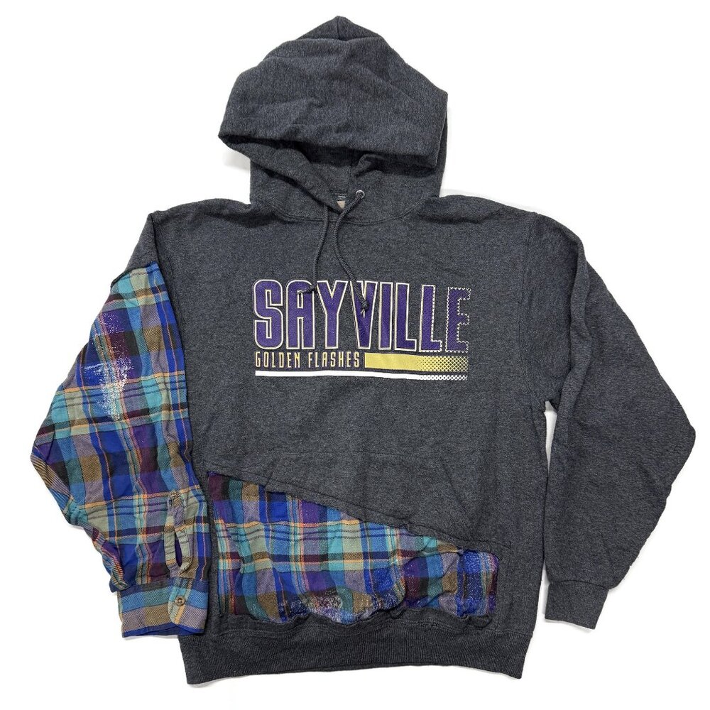 Furst of a Kind Hoodie Womens Large Gray Sayville Golden Flashes Pullover
